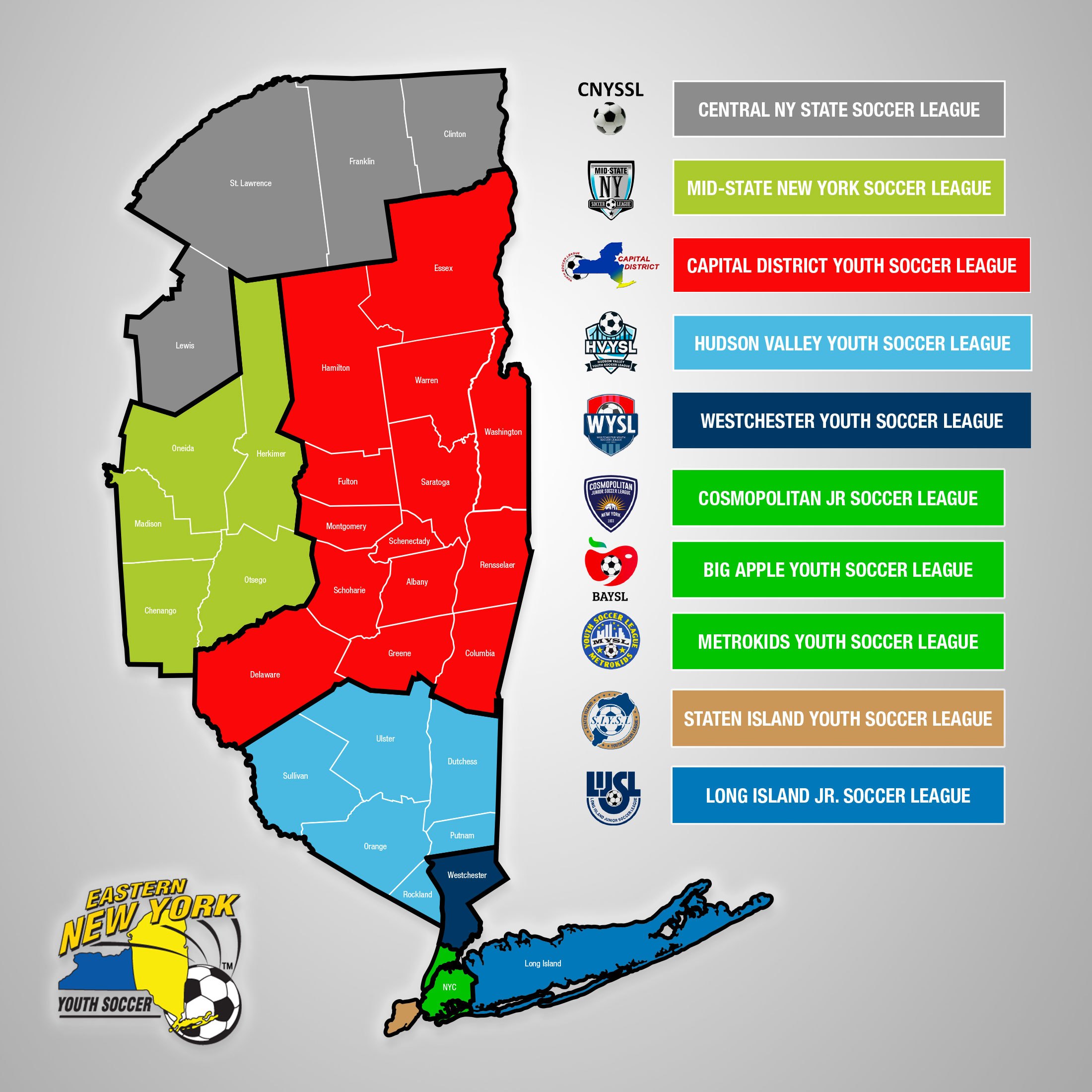 About ENYYSA - Eastern NY Youth Soccer Association